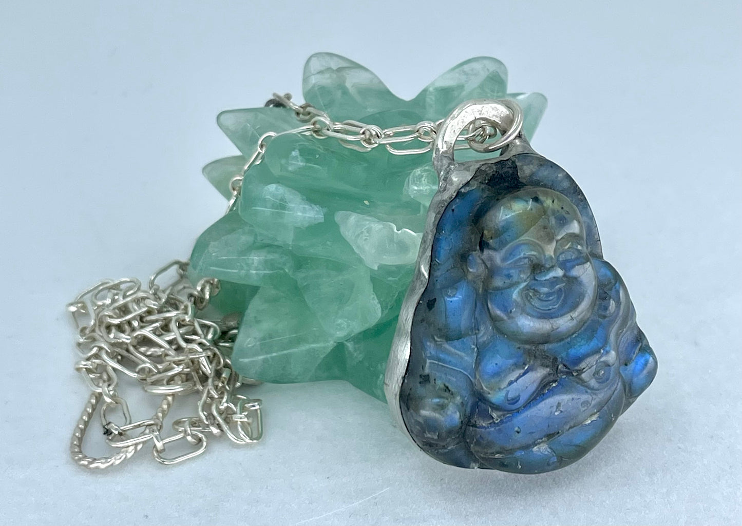 Big Labradorite Buddha