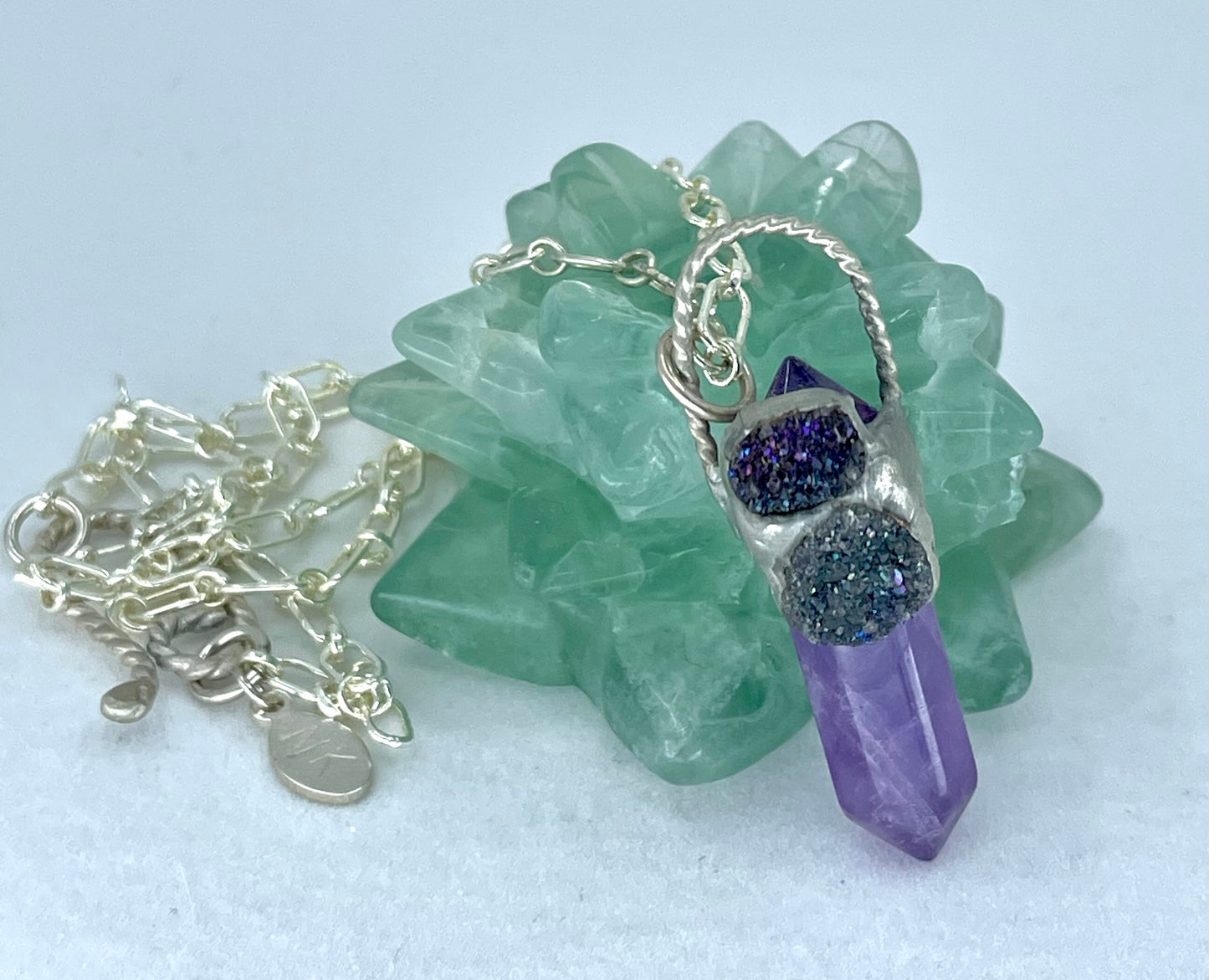 Amethyst Crystal with Druzy