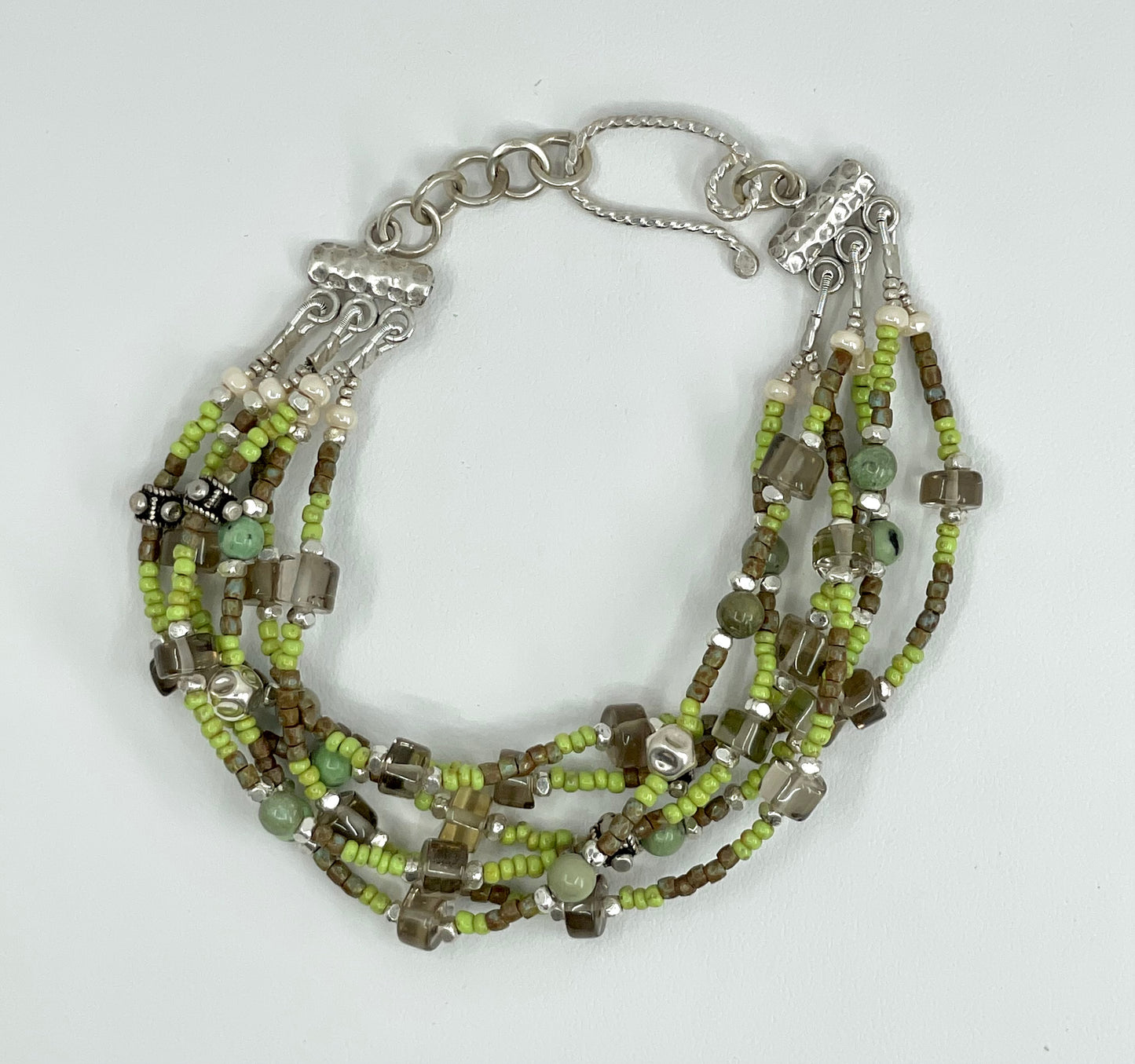 Multi Strand Woodland Bracelet