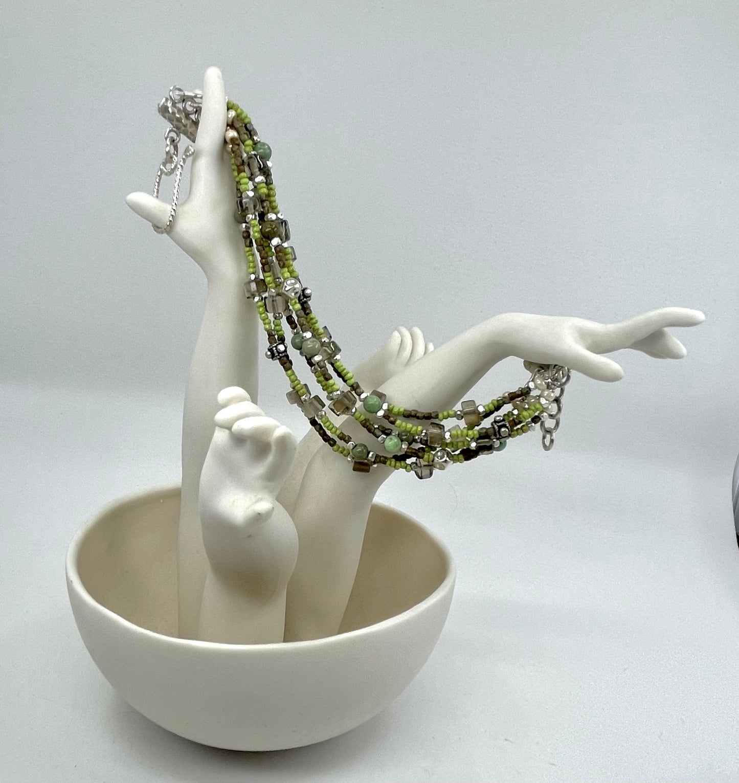 Multi Strand Woodland Bracelet