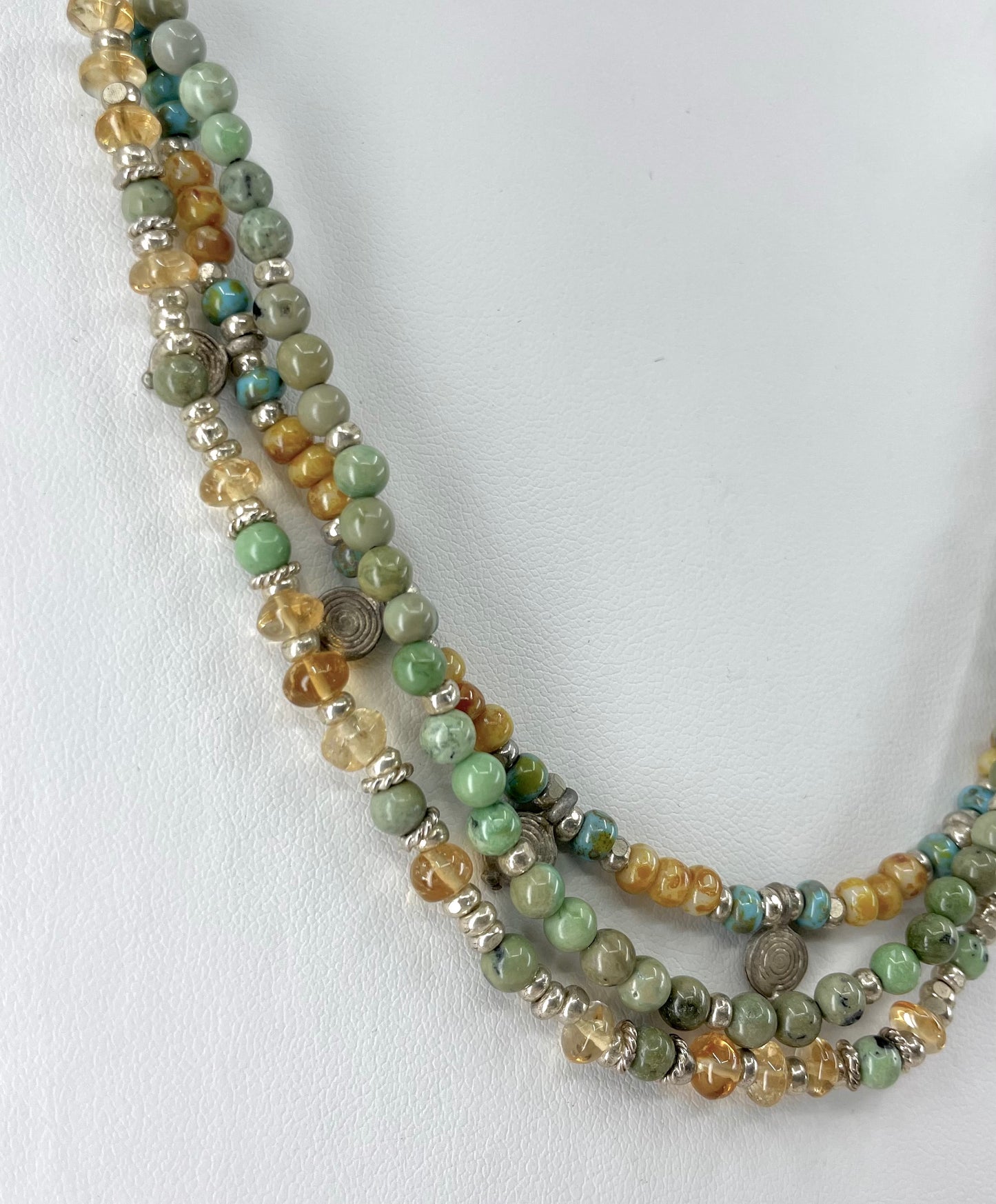 Boho Turquoise Statement Necklace