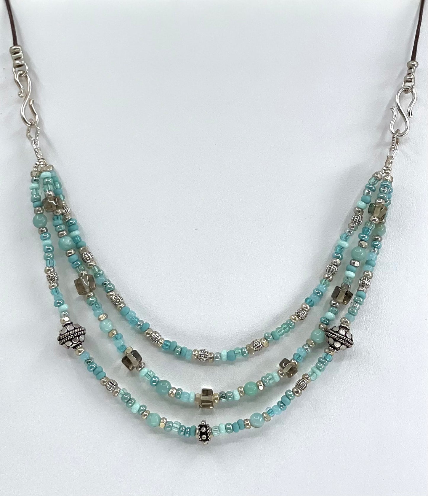Boho Blue Statement Necklace
