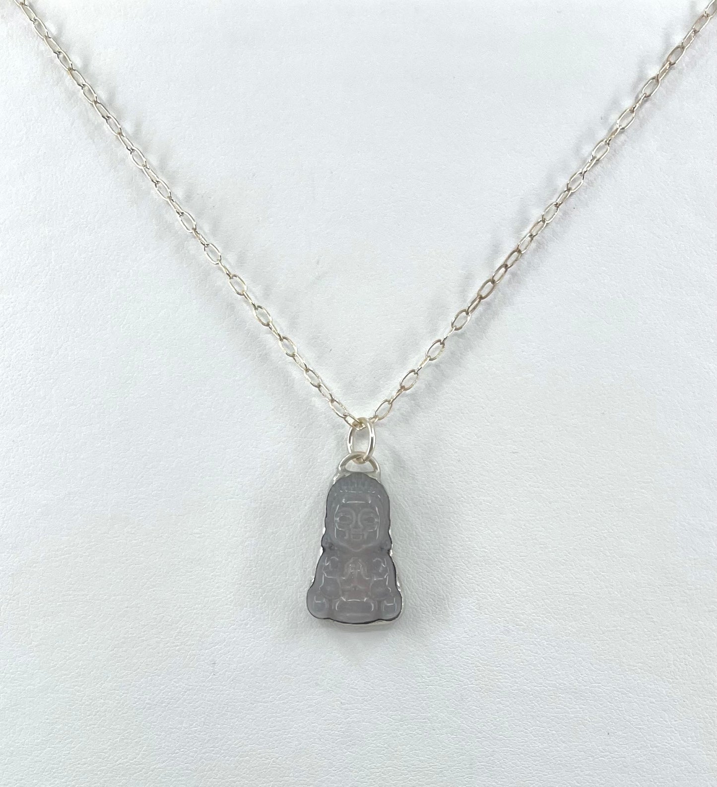Little Peach Moonstone Buddha 1