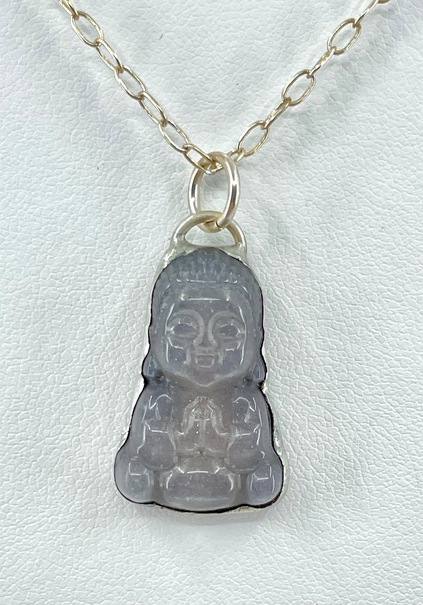 Little Peach Moonstone Buddha 1