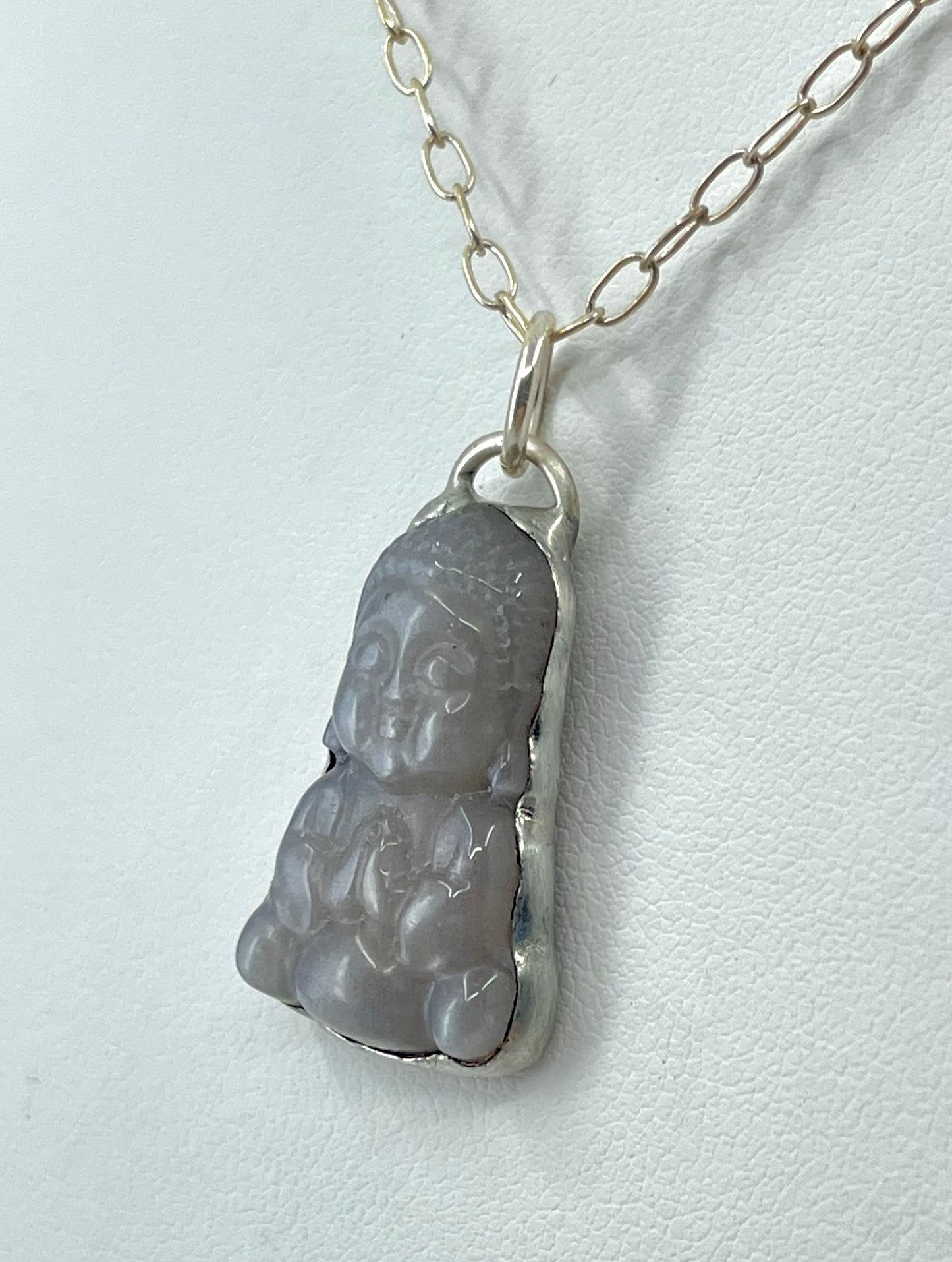 Little Peach Moonstone Buddha 1