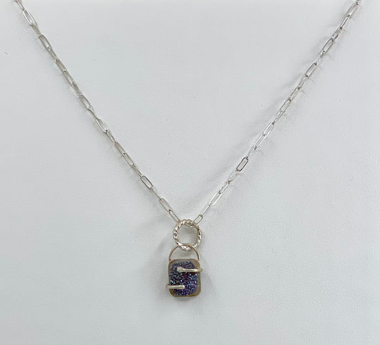 Blue Peackock Druzy