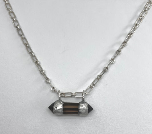 Smokey Quartz Crystal Pendant