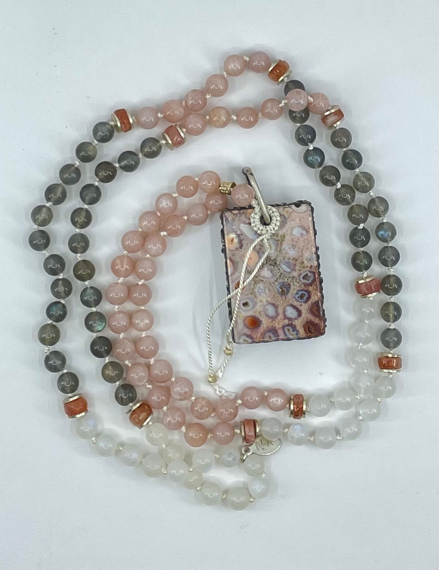 Fossil Coral 108 Bead Mala