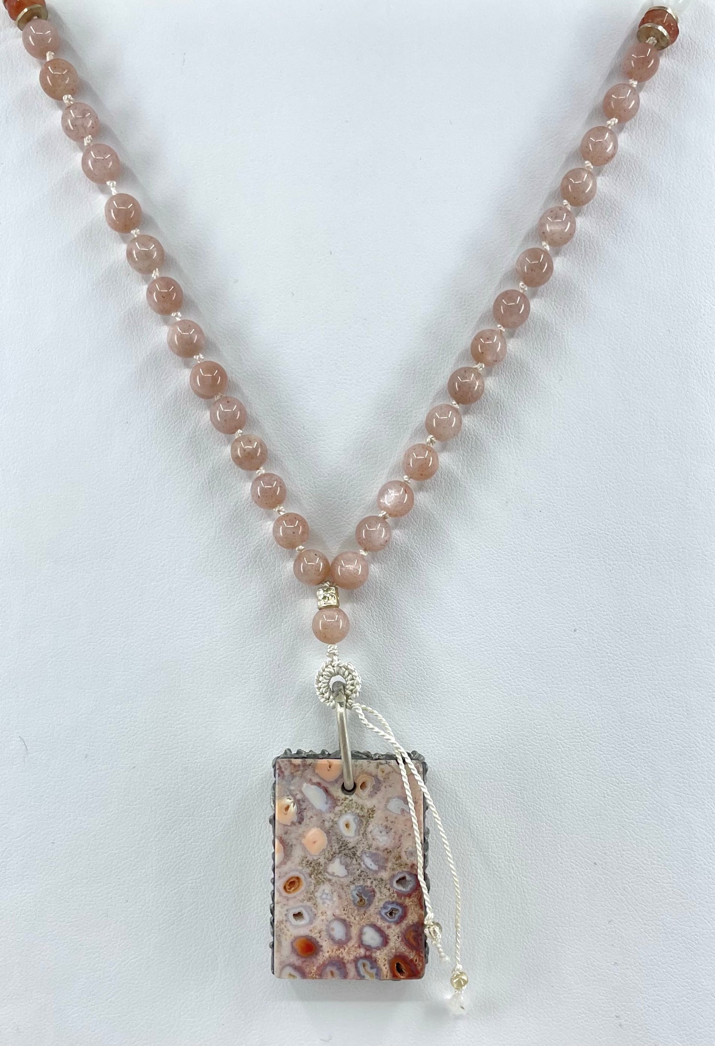 Fossil Coral 108 Bead Mala
