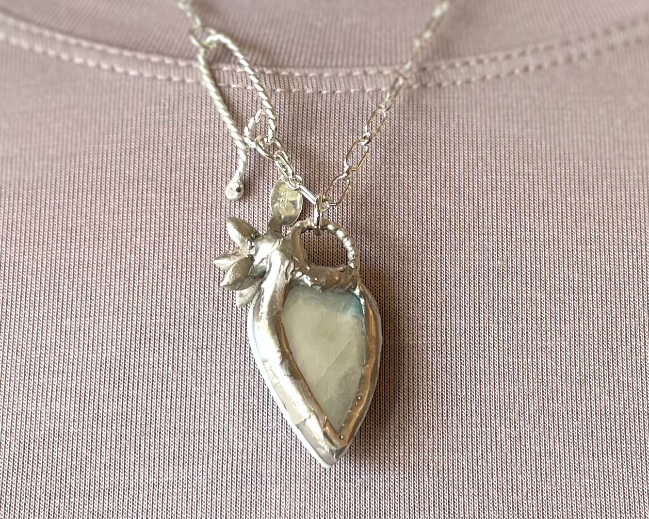 Teardrop Larimar Flower