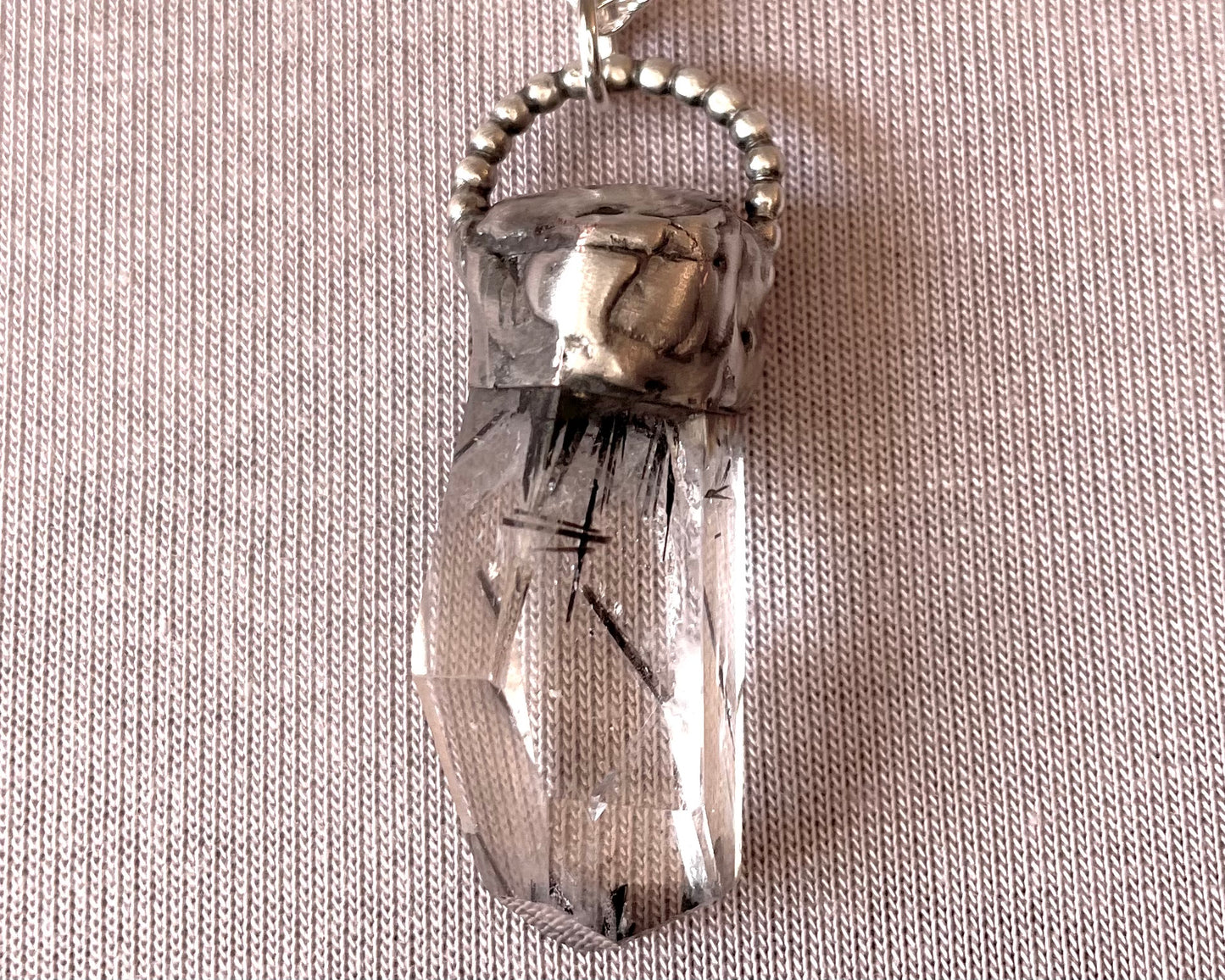 Tourmalinated Quartz Crystal 2