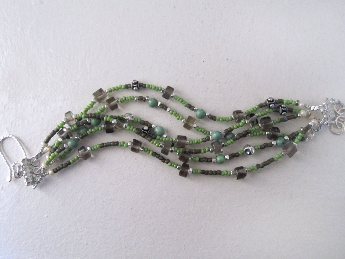 Multi Strand Woodland Bracelet