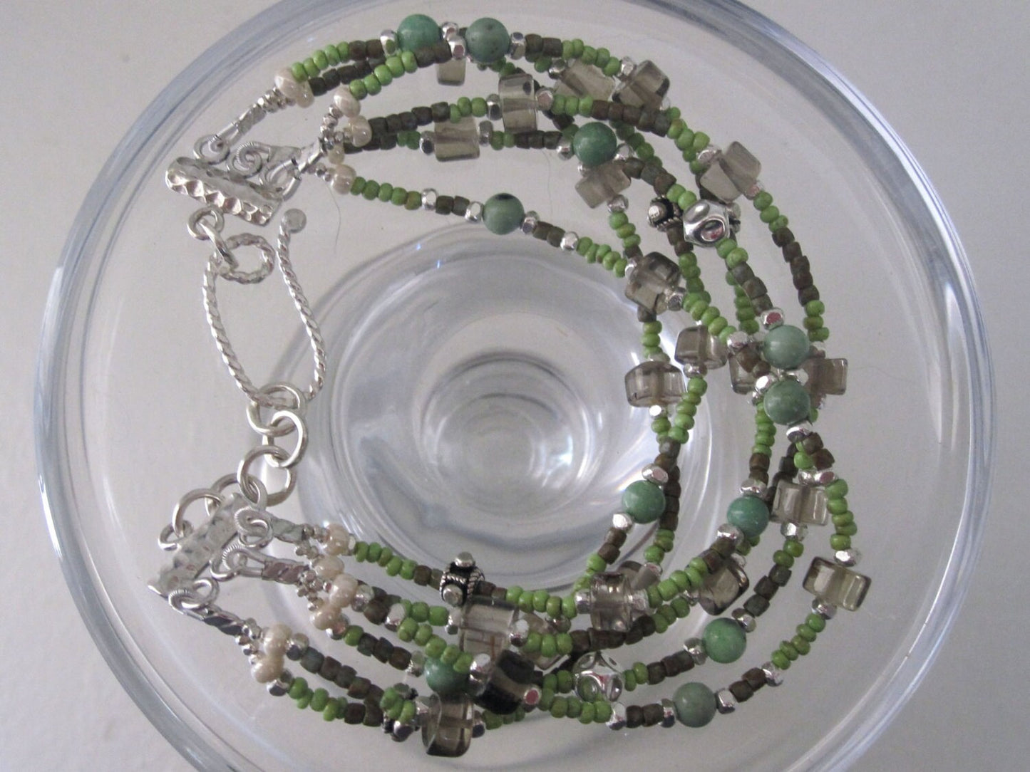 Multi Strand Woodland Bracelet