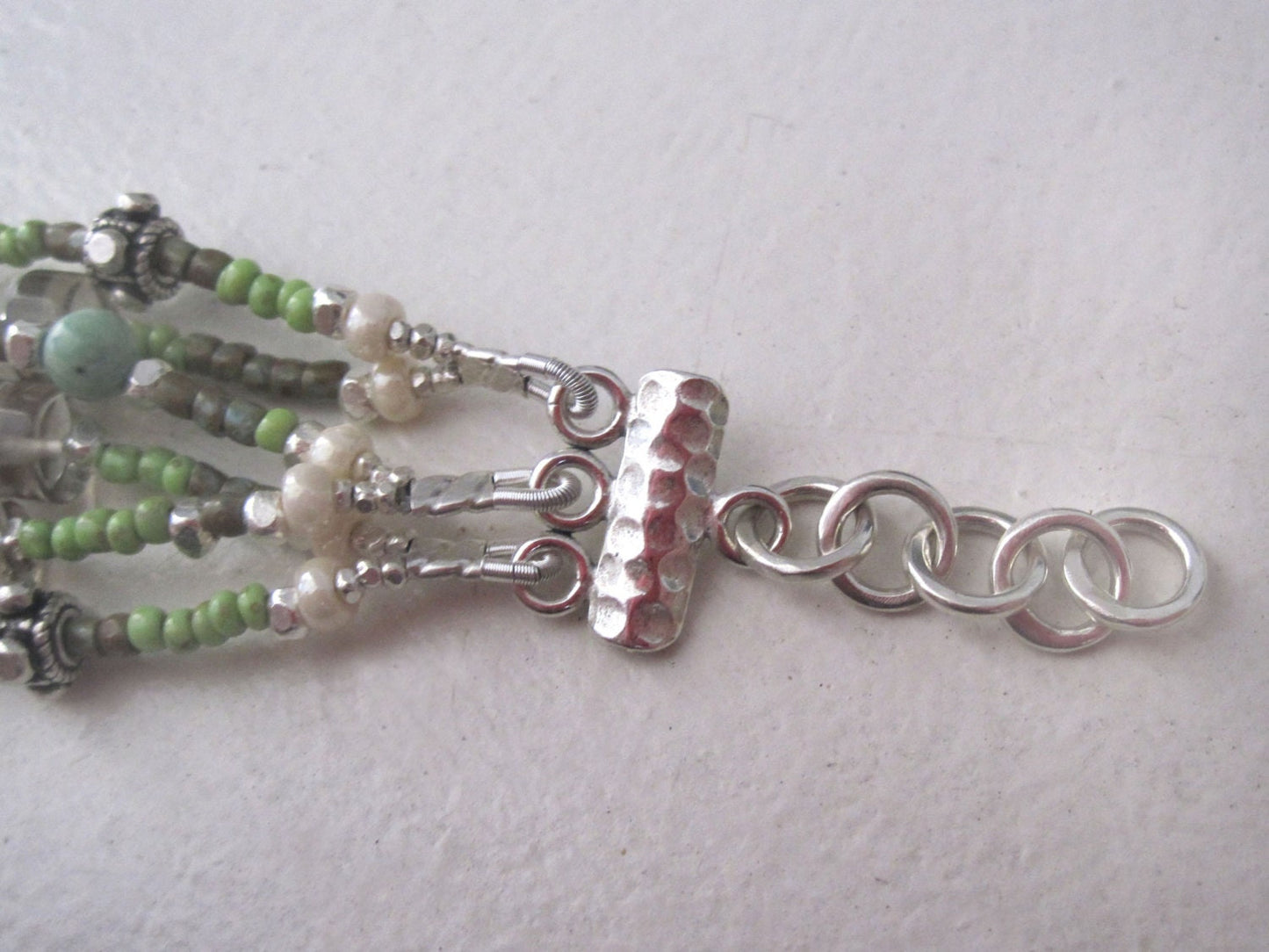 Multi Strand Woodland Bracelet