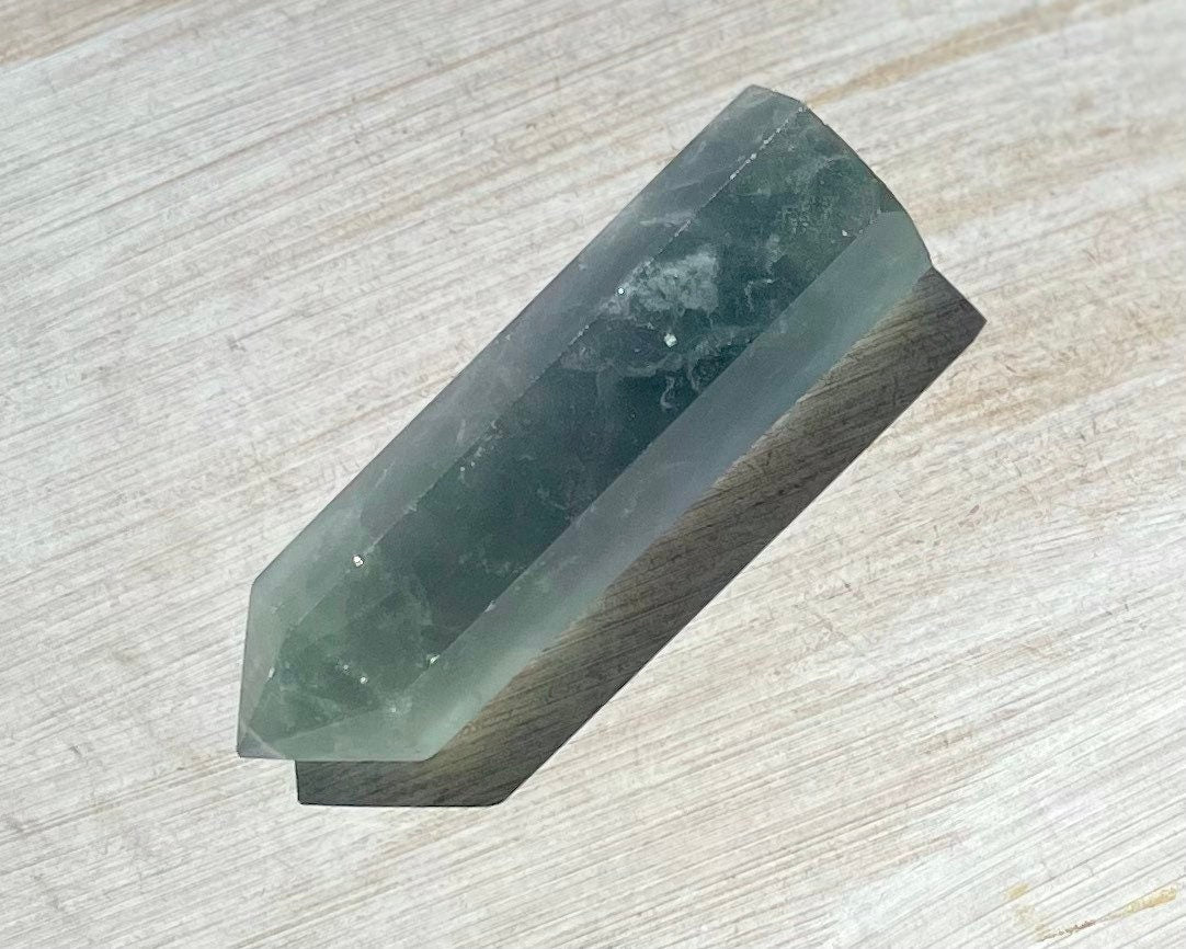 Rainbow Fluorite Faceted Crystal