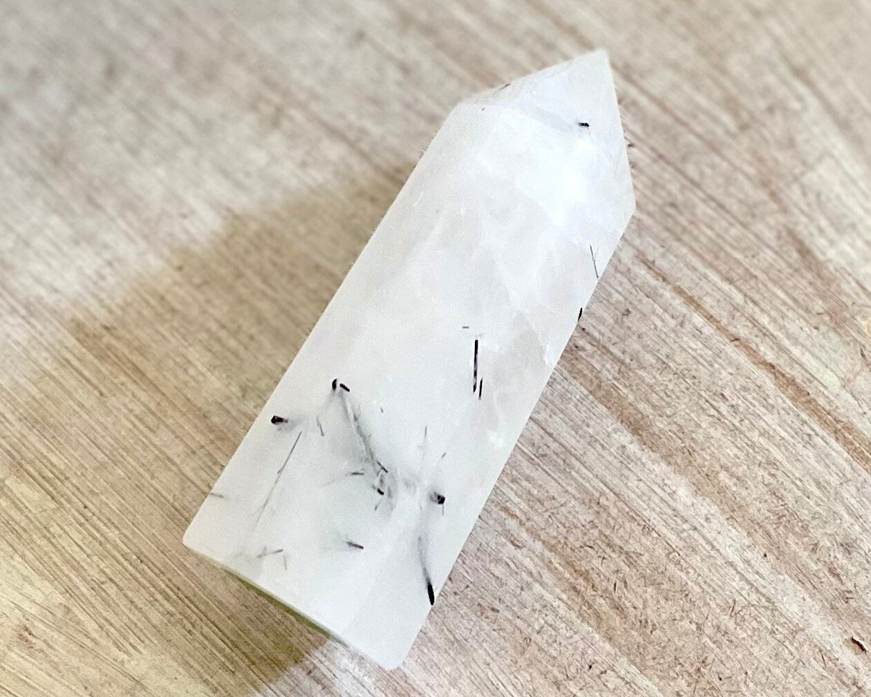 Tourmalinated Quartz Crystal