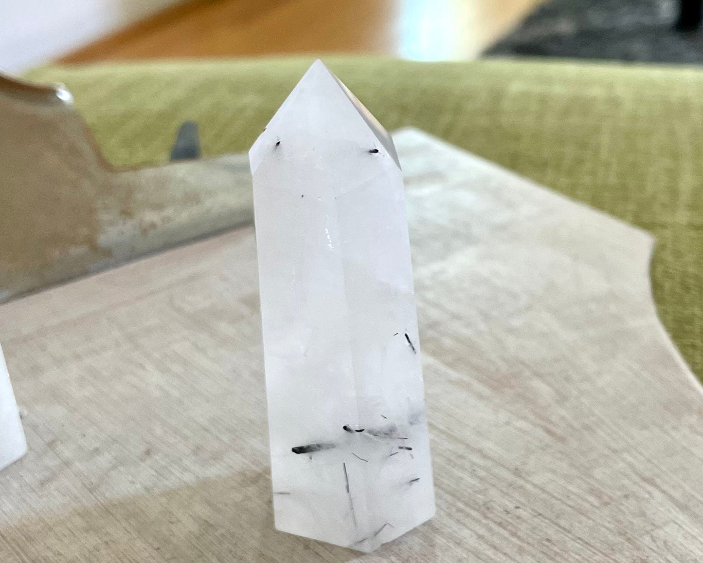 Tourmalinated Quartz Crystal