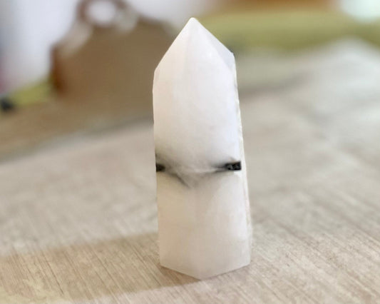 Tourmalinated Quartz Crystal