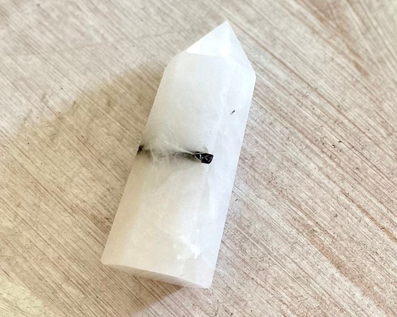 Tourmalinated Quartz Crystal