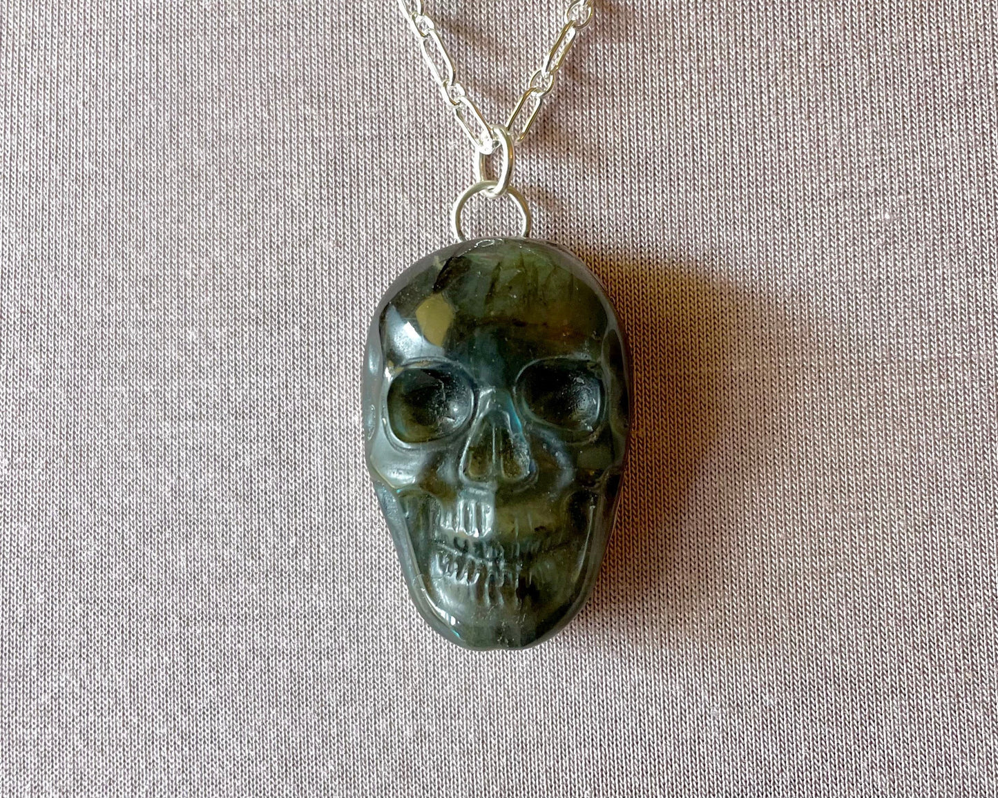 Large Labradorite Skull