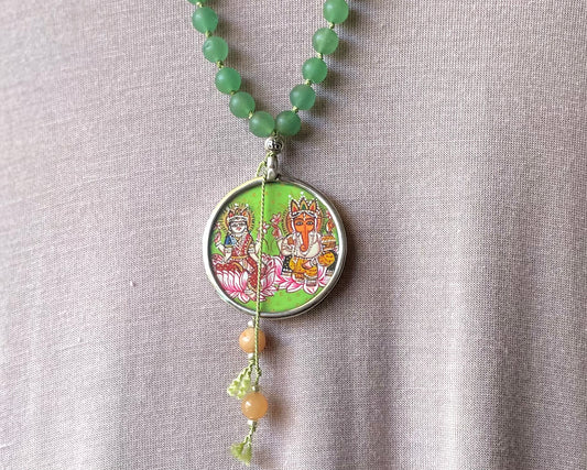 Lakshmi Ganesha 108 Bead Mala