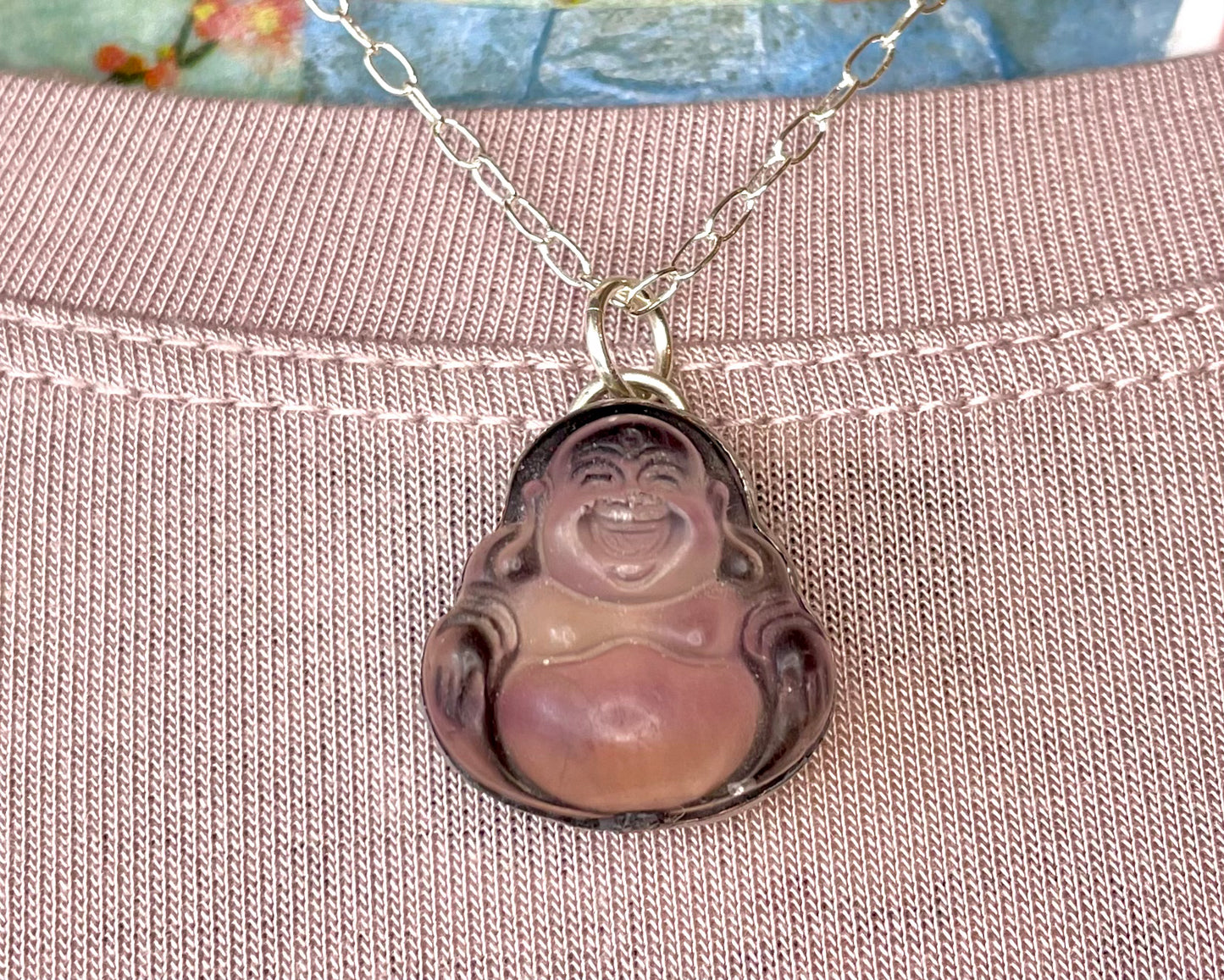 Little Purple Fluorite Buddha