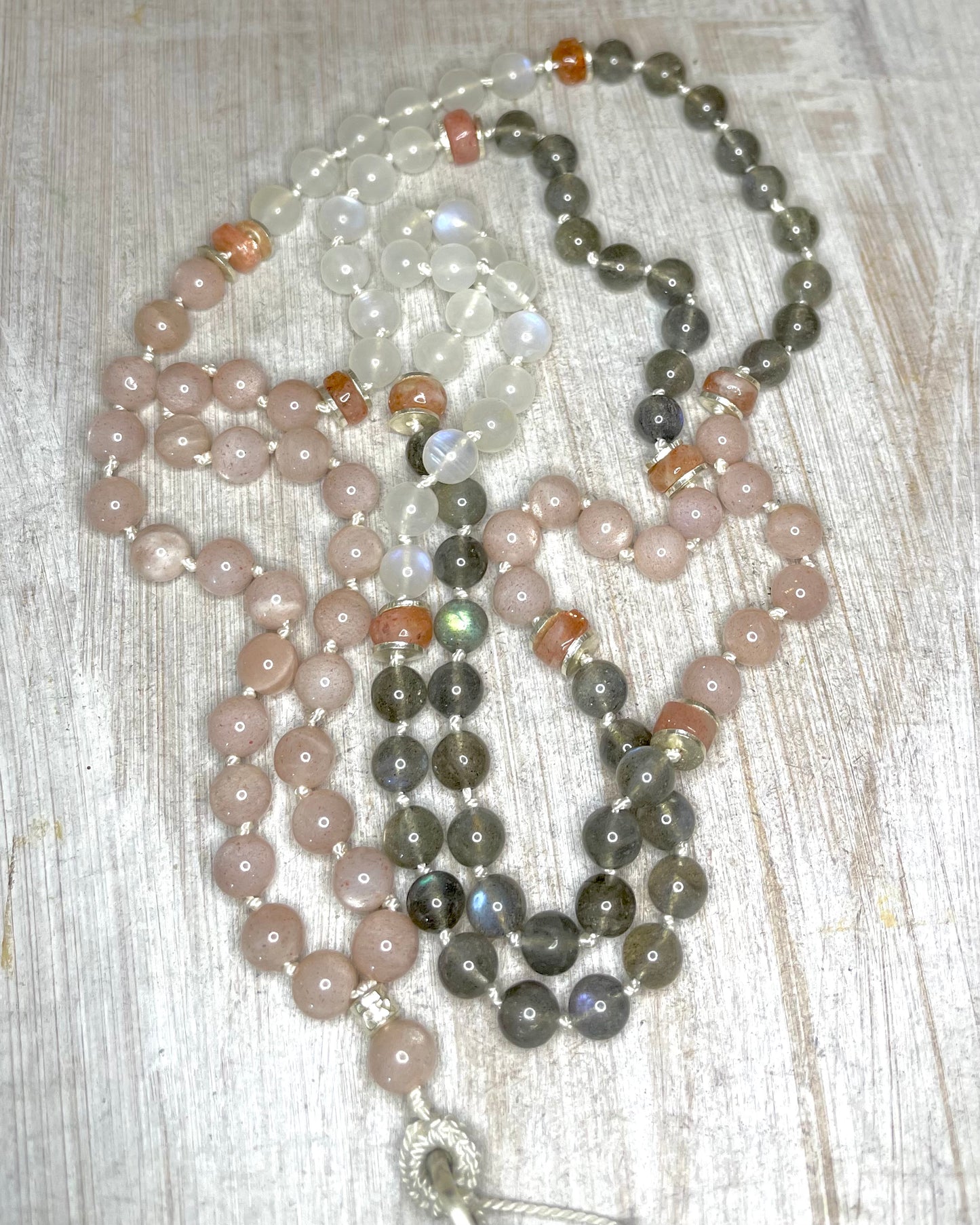 Fossil Coral 108 Bead Mala