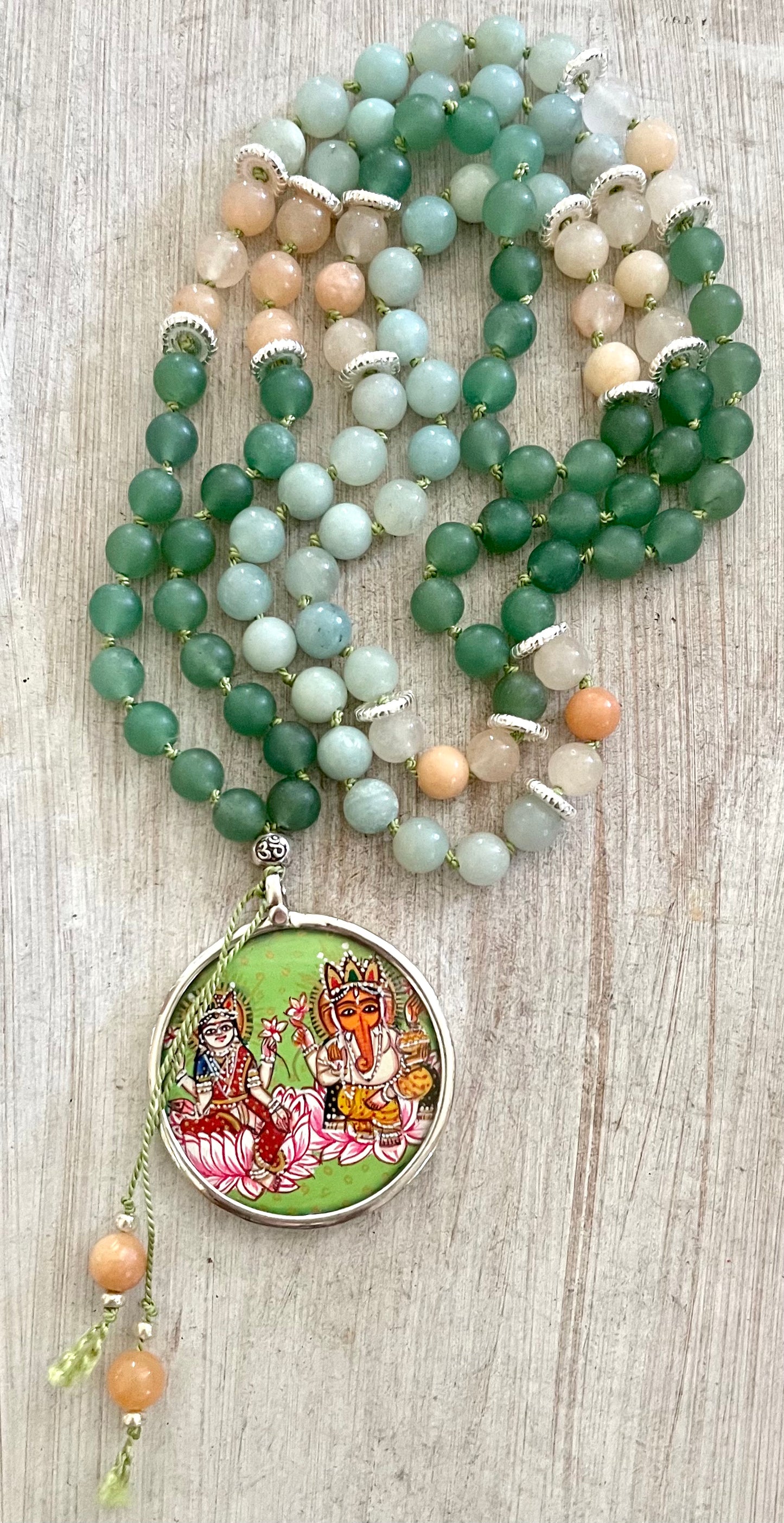 Lakshmi Ganesha 108 Bead Mala